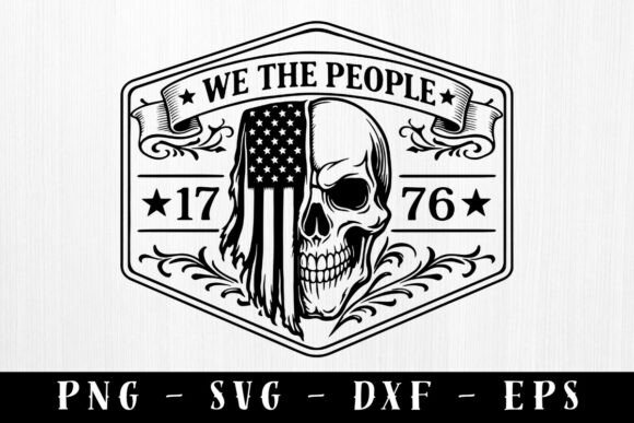 Download We the People 1776 Hat Patch Skull SVG - Hat Collection
