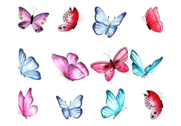 Download Watercolor Butterfly Design - Butterfly design Collection