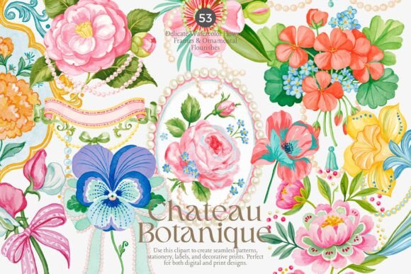 Download Chateau Botanique Clipart Set - Hat Collection