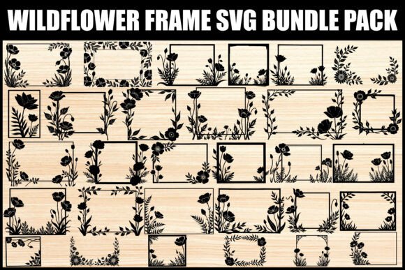 Download Wildflower Frame SVG Bundle Set - Wildflower Collection